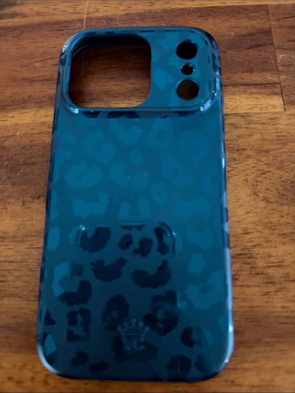 Teal Leopard Pattern Protective Phone Case - Velvet Caviar
